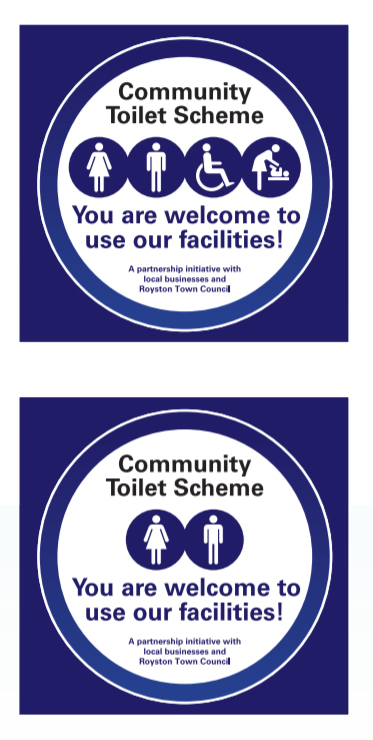 community toilet scheme sign