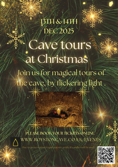 Cave tours at christmas poster